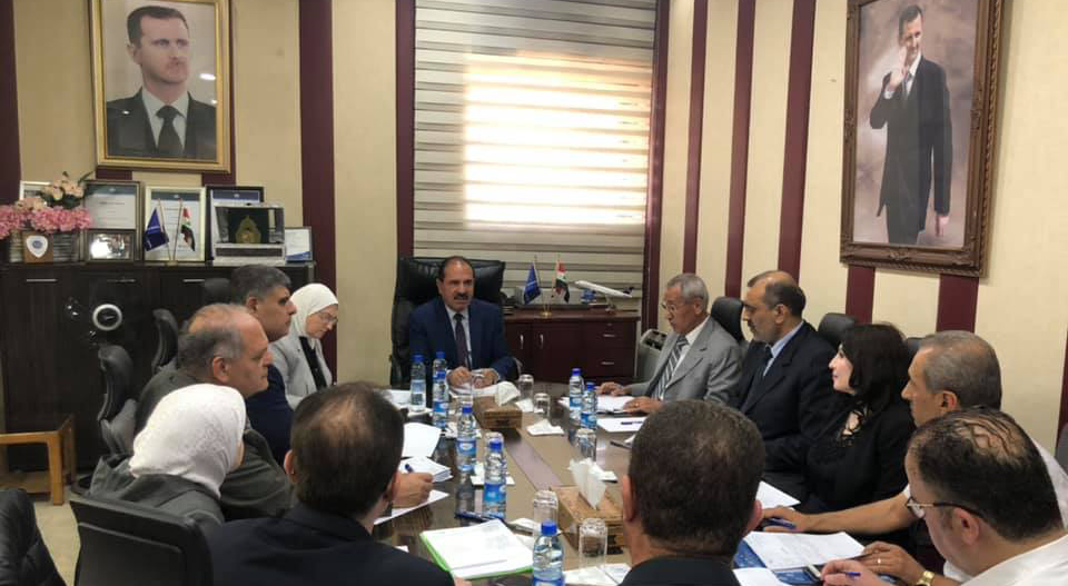 اجتماع تقييمي لعمل مؤسسة الطيران العربية السورية ومناقشة الموازنة التقديرية لعام 2020